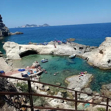 Monolocale Con Balcone Conchiglie Fiori A Le Forna * Ponza