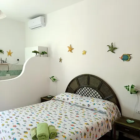 Monolocale Con Balcone Conchiglie Fiori A Le Forna * Понца