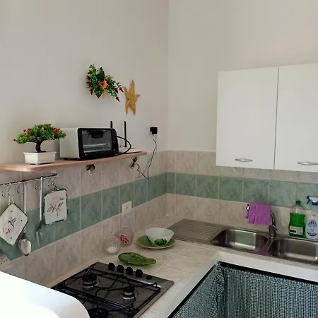 Apartman Monolocale Con Balcone Conchiglie Fiori A Le Forna